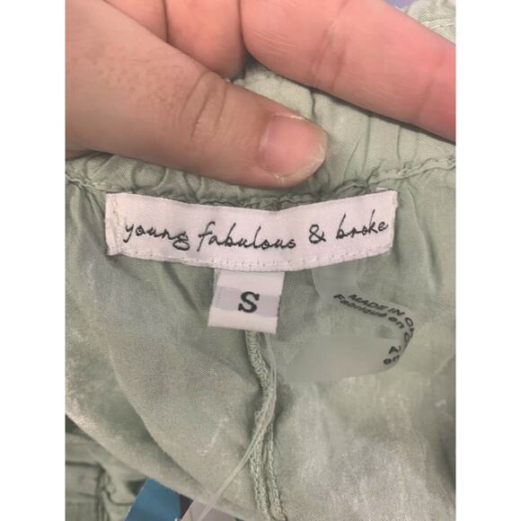 New Young Fabulous & Broke Geneva Pants In‎ Water Potassium Tie Dye Wash Size S - Picture 4 of 8